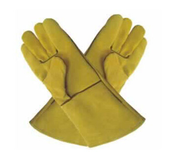 武汉劳保厂家—黄色棉里电焊手套